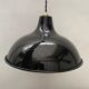 Lot 2 antique industrial lampes hanging emaillee 36 cm
