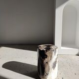 Side table in petrified wood