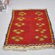 Vintage Handmade Angora Wool Rug sku 1670