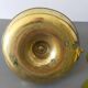brass candle holder with old cellar rat thumb