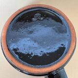 Vintage Modernist Set Of 6 Glass Coffee/Tea Cups With Ceramic Teapot