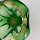 Empty ashtray green glass pocket Murano