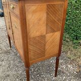 Marquetry and marble sideboard