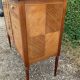 Marquetry and marble sideboard