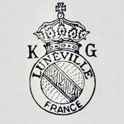 5 assiettes à dessert Lunéville modèle Réverbère
