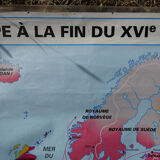 Old school MDI map "The world at the end of the 16th century"