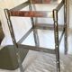 Harness square chrome and smoked glass vintage