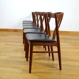 Series of 6 Danish Teak Chairs by Carl Ewent Ekstrom 1960