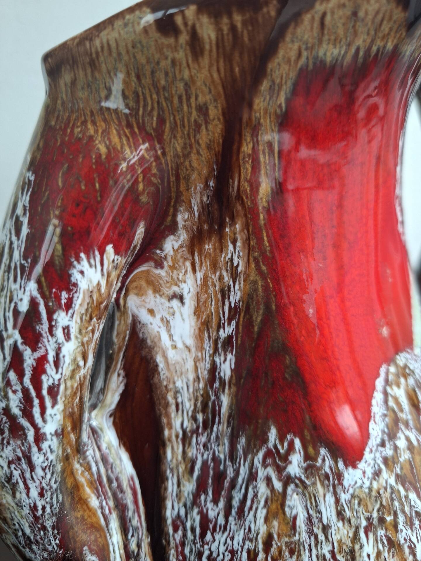 Vintage 70s Pitcher Vase - Vallauris Fat Lava Style - 24 cm