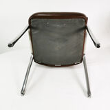 Modernist leather desk chair, germany, 1970s