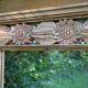 Large carved wooden mirror