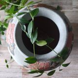 Water green vase with floral pattern