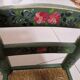 Chaise enfant bois et paille vintage