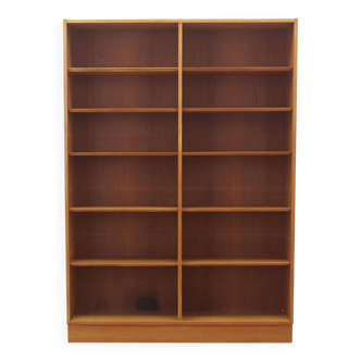 Ash bookcase, Danish design, 1970s, production: Hundevad