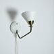 Swedish Table Lamp in Brass and White Metal, EWÅ Värnamo, 1950s