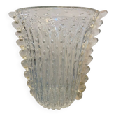 Handmade multicolors murano glass vase