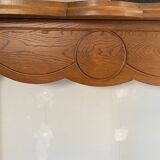Louis XV-style oak mantelpiece