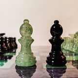 1970 Volterra Alabaster Chess Set - Made in Italy