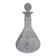 Cut glass carafe, diamond pattern & diamond-shaped stopper, 1960s