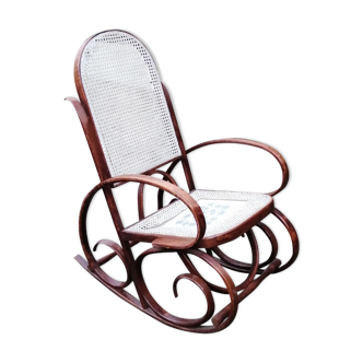 Rocking chair in caning