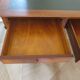minister's desk - 2 drawers - solid wood - faux leather writing pad - Louis Philippe
