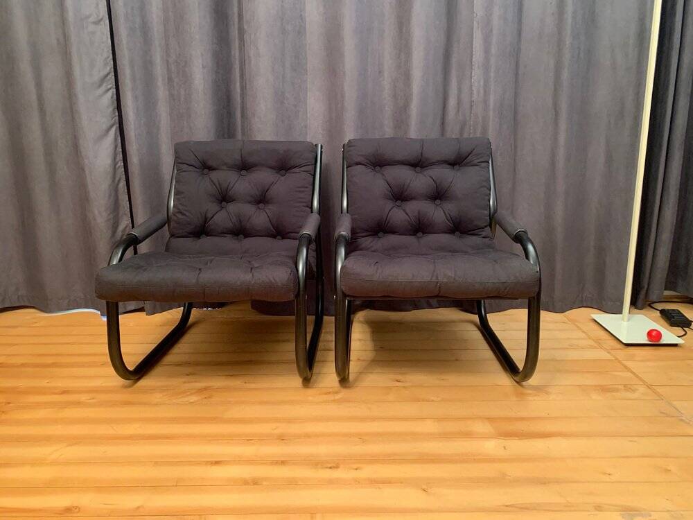 Ensemble de fauteuils suédois, années 1970
