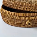 Woven rattan box 1960