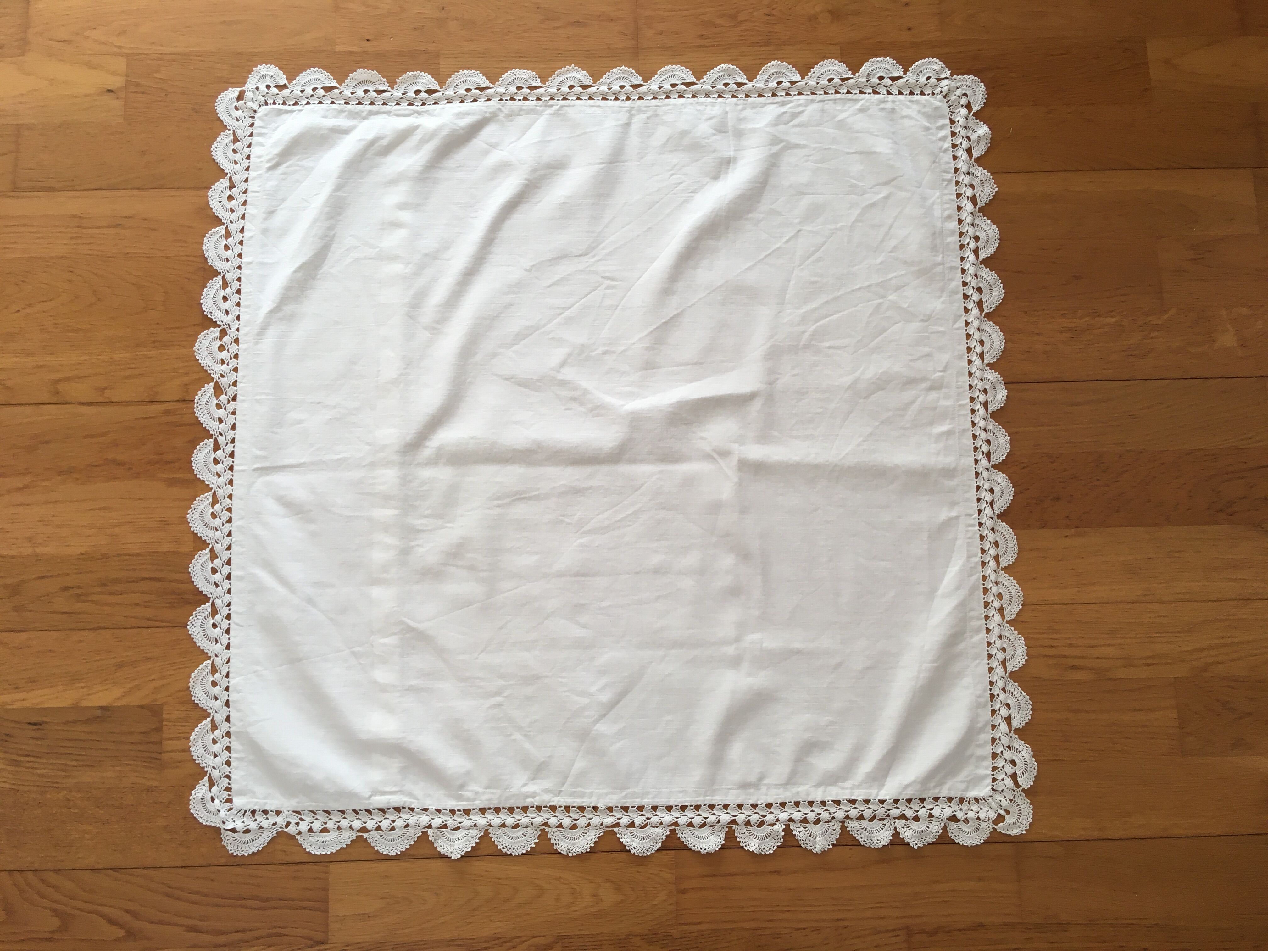 1900s lace square pillowcase