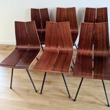 Set of 6 chairs Hans Bellmann model GA