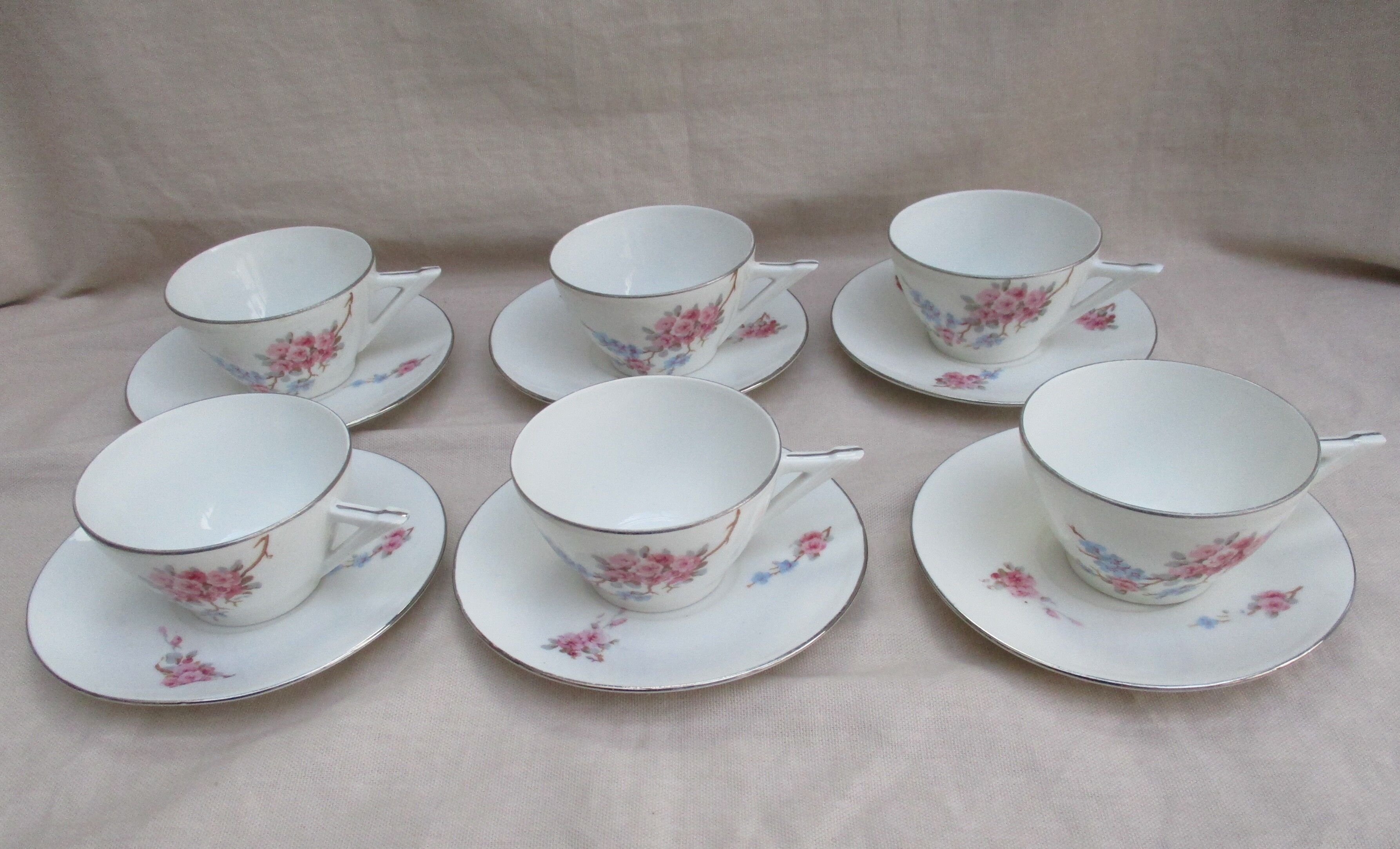 RCF Art Deco porcelain coffee service