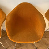 Set de 4 fauteuils Dax en tissu Charles & Ray Eames editon Herman Miller