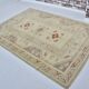Beige Handknotted Anatolian Wool Carpet sku 2136