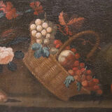 Oil painting on canvas, still life, Italy 18th century