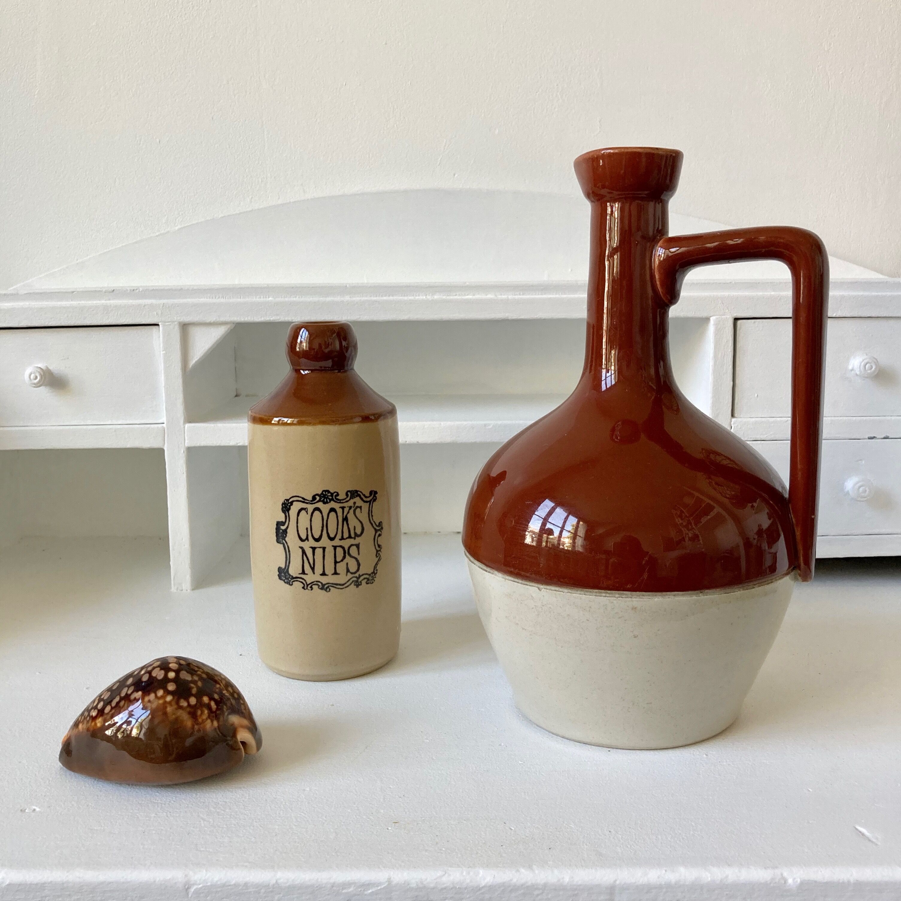 Old sandstone bottles