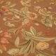 Handmade European Vintage Aubusson Kilim 276 cm x 359 cm