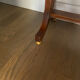 Bureau vendu / Table d'appoint de style Empire en acajou avec tiroir.