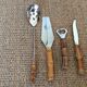 Set of bamboo cutlery