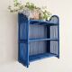 Vintage shelf in Klein blue rattan