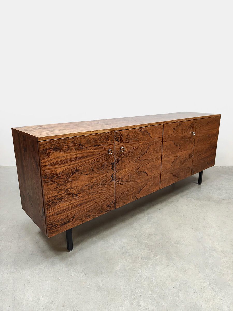 Vintage wooden sideboard credenza 1970