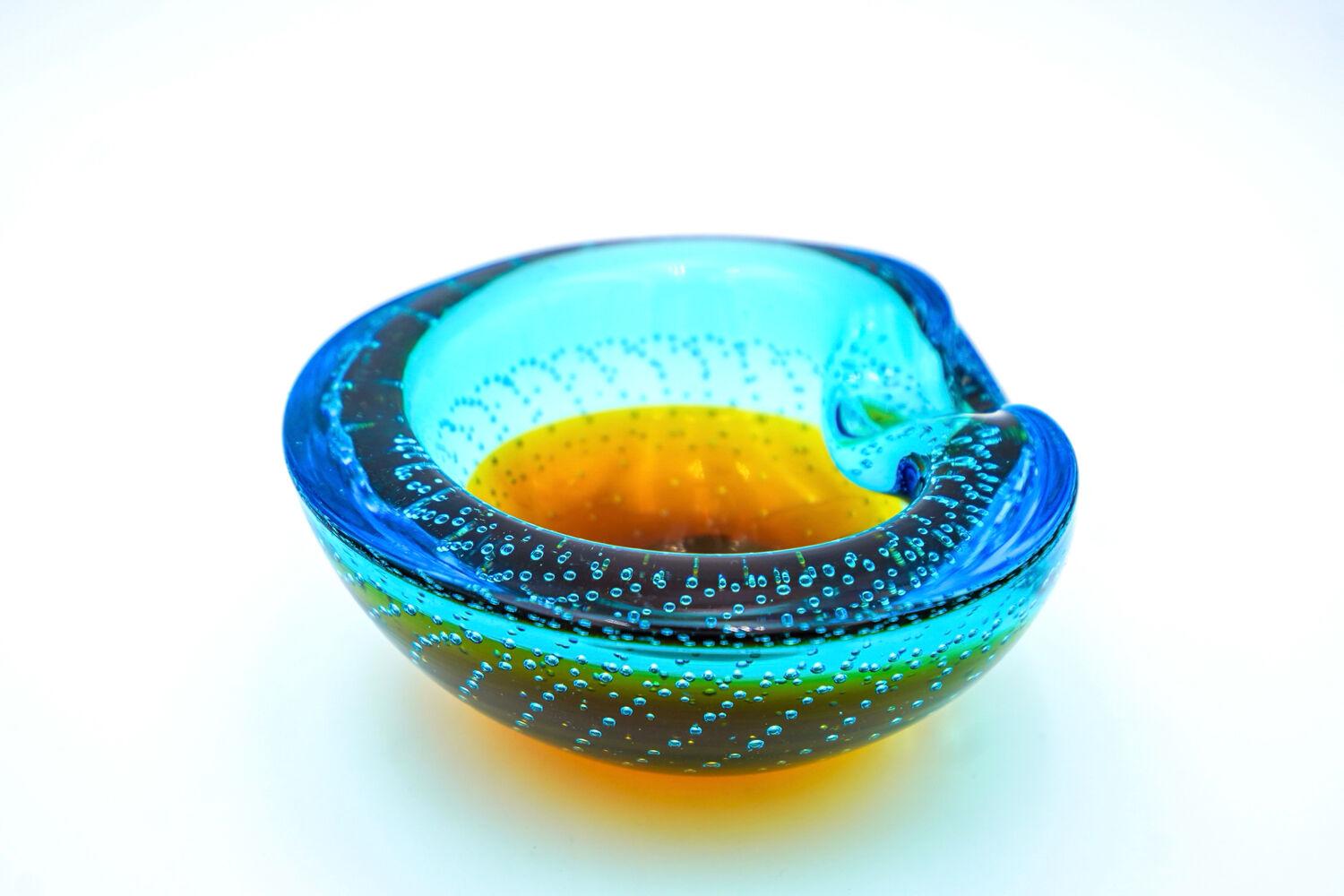 Murano pocket bowl "Sommerso Bullicante" – Galliano Ferro
