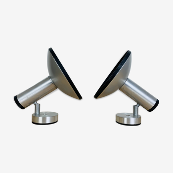 Paire d'appliques spots Philips space age années 70 alu