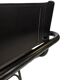 Vintage Black Leather & black frame Italian Modern Barstool