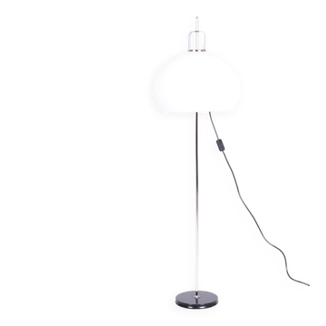 Mid-Century Chrome Floor Lamp by Guzzini for Meblo, Italy, 1960s