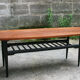 Table basse - teck et bois noir - 1960