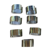 7 rounds of towels, stainless steel, Couzon France, Vintage and design