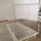 80s plexiglass hi-fi furniture shelf