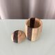 Scandinavian Hand-Turned Wooden Lidded Pot, Denmark, 1970s