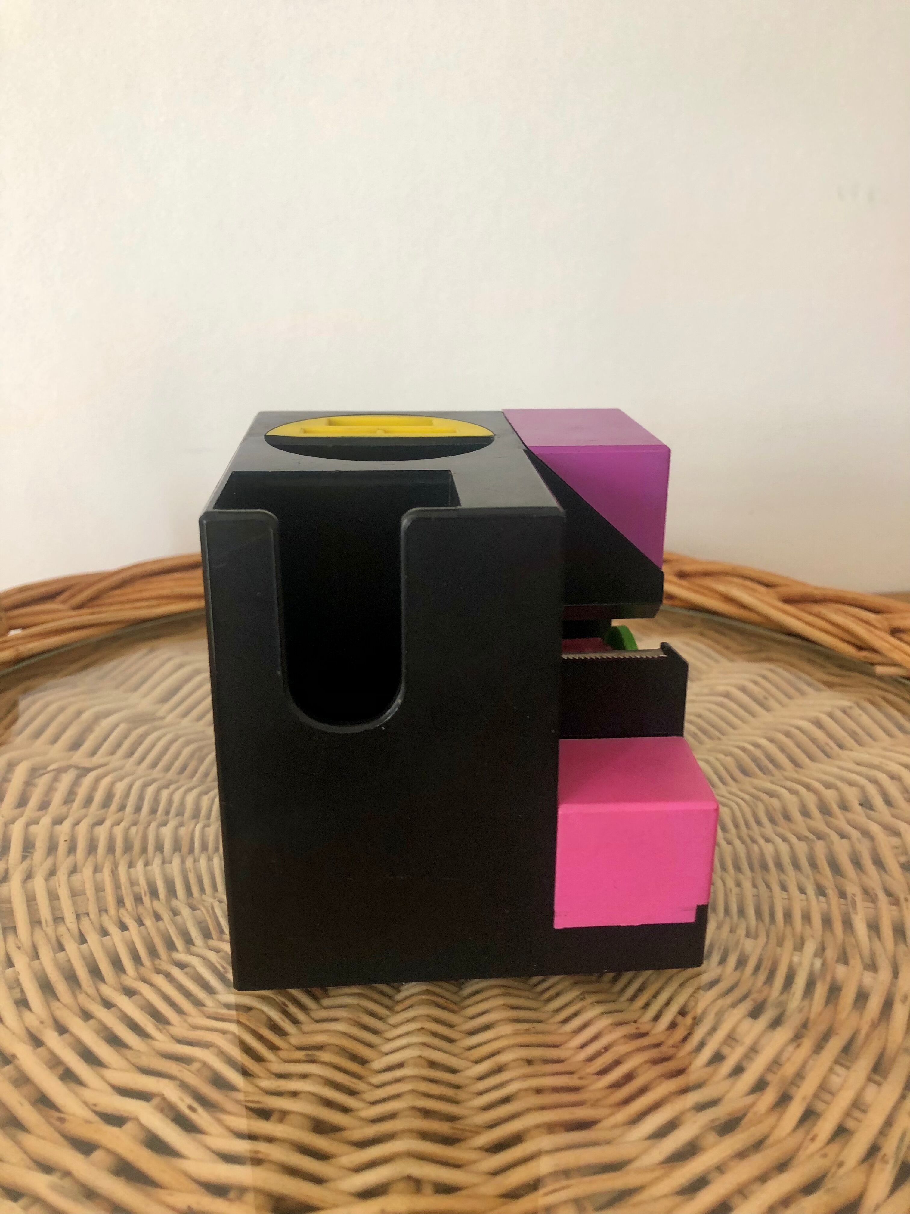 Vintage 80s pencil pot desk organizer