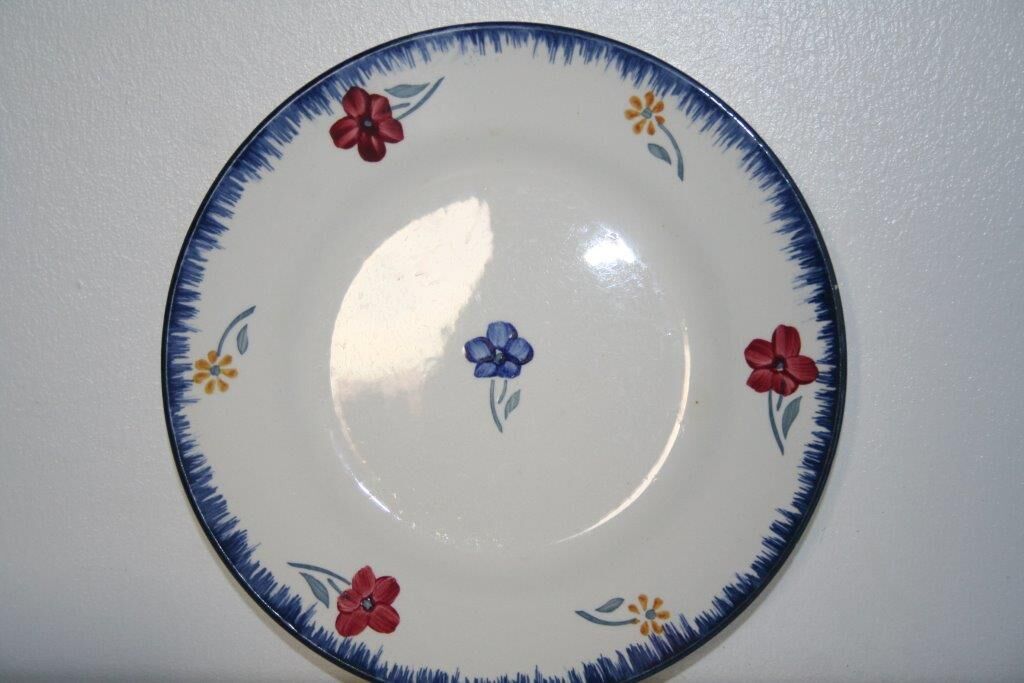 8 plates Mary Lou Digoin Sarreguemines ø 18 cm