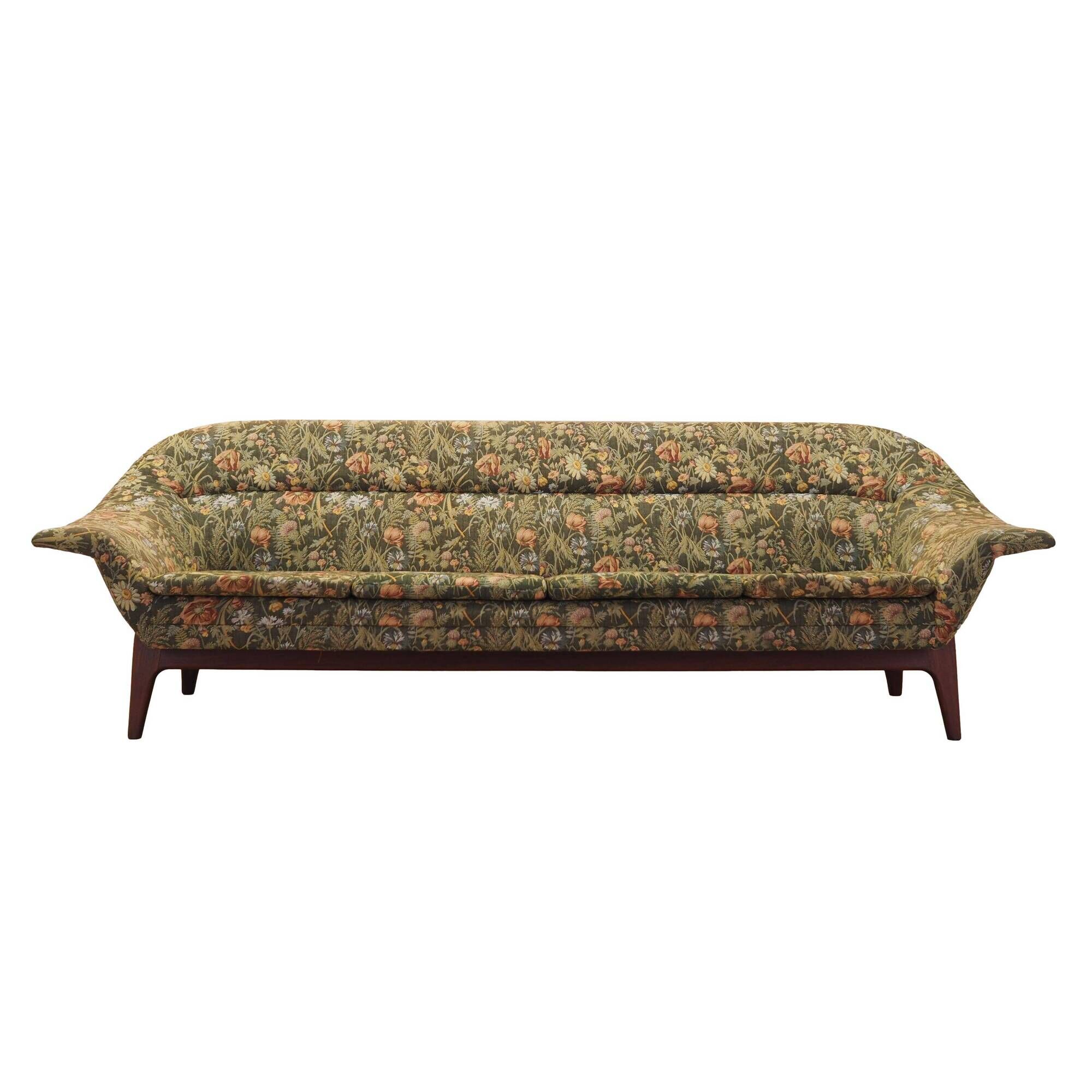 Green fabric sofa by Karl Edvard Korseth for LK Hjelle, Norway 1960s